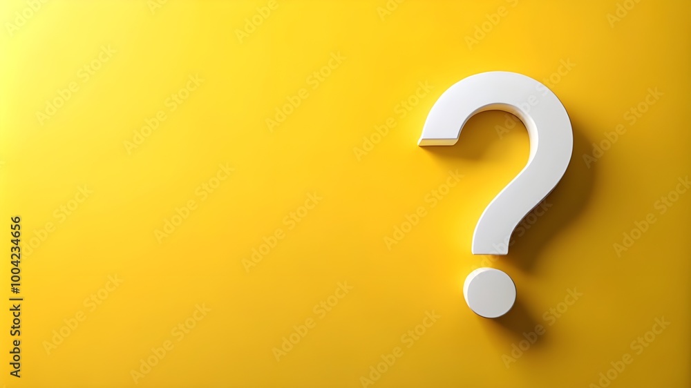 Question mark foam at right side with copy space on black background Question mark foam at right side with copy space on black background