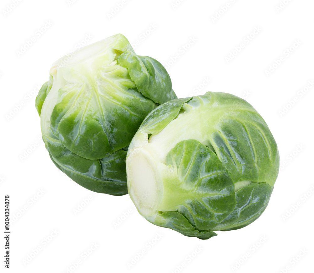Fototapeta premium Brussels sprouts isolated on transparent png