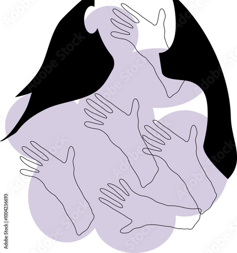 domestic violence for design concepts for banners, posters and other