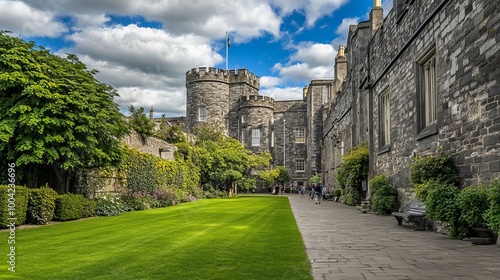 Dublin Castle is a historic landmark in the city of Dublin, Ireland. photo