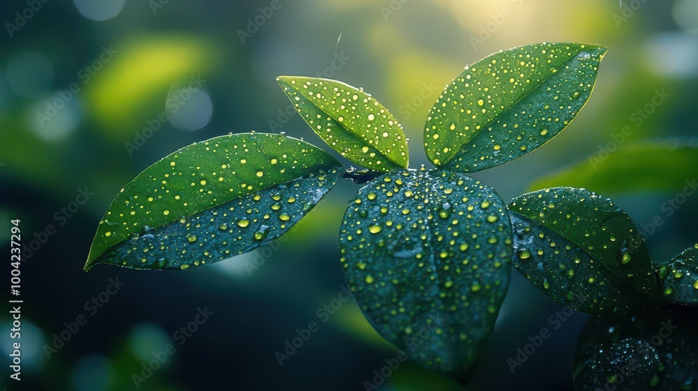 lush landscape on a gentle rainy day with vibrant greenery kissed by droplets a soft mist creating a peaceful and serene atmosphere inviting calm and reflection lush landscape on a gentle rainy day with vibrant greenery kissed by droplets a soft mist creating a peaceful and serene atmosphere inviting calm and reflection