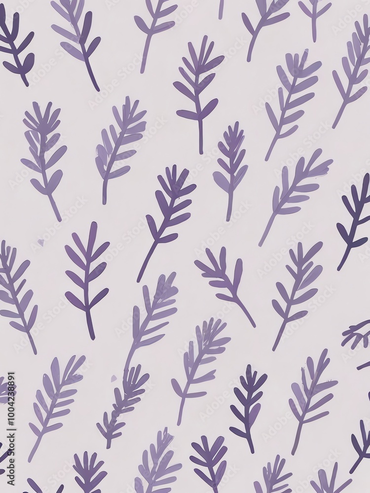 Fototapeta premium Purple Floral Pattern