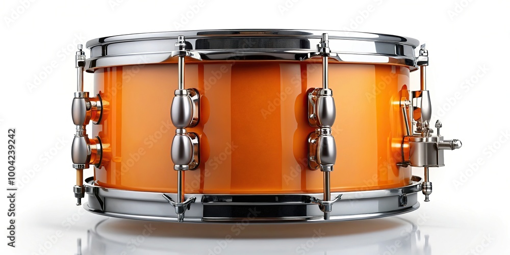 Obraz premium Panoramic drum isolated on white background