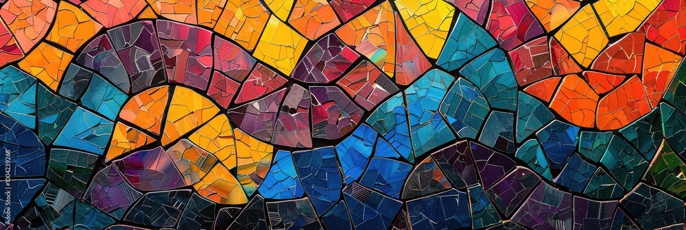 Abstract mosaic pattern with vibrant colors. Abstract mosaic pattern with vibrant colors.