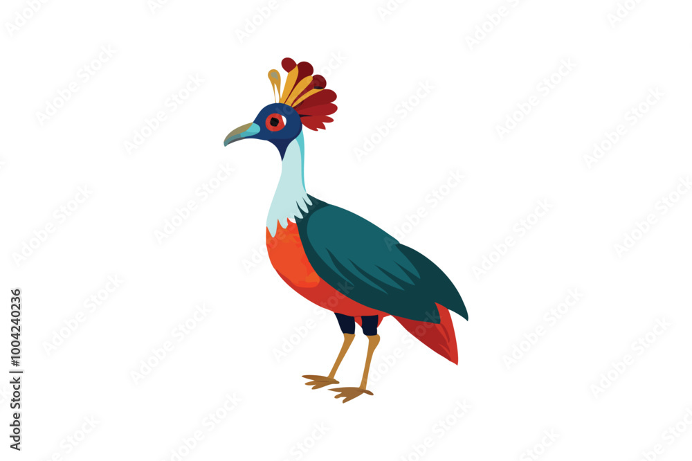 Cute Chinese monal vector art illustration Cute Chinese monal vector art illustration