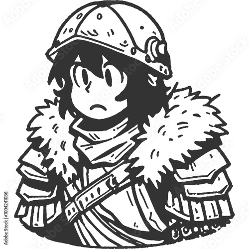 Inner Conflict Vintage Illustration Vector