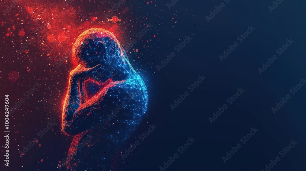 Symbolic depiction of anxiety, mental struggle, and stress, illustrating their impact on the human mind. Symbolic depiction of anxiety, mental struggle, and stress, illustrating their impact on the human mind.