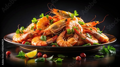 panoramic shrimp dish