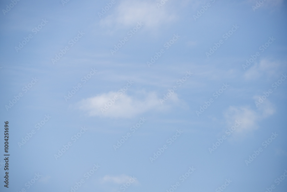 A blue sky with a few clouds A blue sky with a few clouds