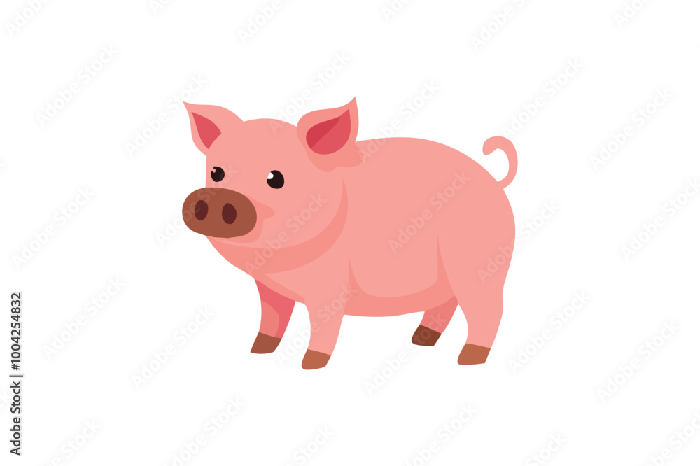 Cute pig vector art illustration Cute pig vector art illustration