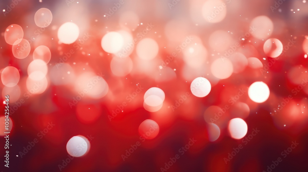 Red Bokeh Lights Effect. Blurred Background. Elegant Abstract Defocused Light Dots on Warm Glowing Backdrop. Holiday concept Red Bokeh Lights Effect. Blurred Background. Elegant Abstract Defocused Light Dots on Warm Glowing Backdrop. Holiday concept
