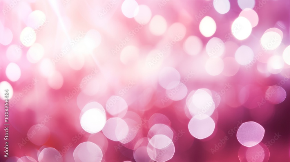 Pink Bokeh Lights Effect. Blurred Background. Elegant Abstract Defocused Light Dots on Warm Glowing Backdrop. Holiday concept Pink Bokeh Lights Effect. Blurred Background. Elegant Abstract Defocused Light Dots on Warm Glowing Backdrop. Holiday concept