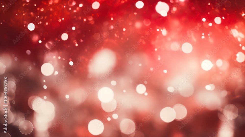 Red Bokeh Lights Effect. Blurred Background. Elegant Abstract Defocused Light Dots on Warm Glowing Backdrop. Holiday concept Red Bokeh Lights Effect. Blurred Background. Elegant Abstract Defocused Light Dots on Warm Glowing Backdrop. Holiday concept