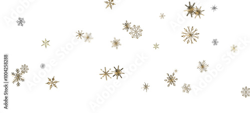 Snowflakes - Christmas Card - Snowflakes Of Paper In Frame