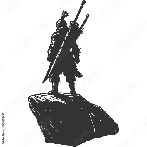 Lost Humanity Vintage Illustration Vector