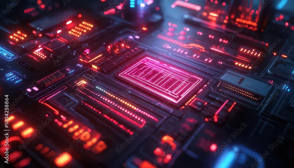 3D printing technology glowing with neon lights and digital holographic blueprints Futuristic Neon High Detail 3D printing technology glowing with neon lights and digital holographic blueprints Futuristic Neon High Detail