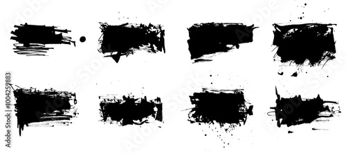 Grunge Smudge Brush Stroke Banner Se