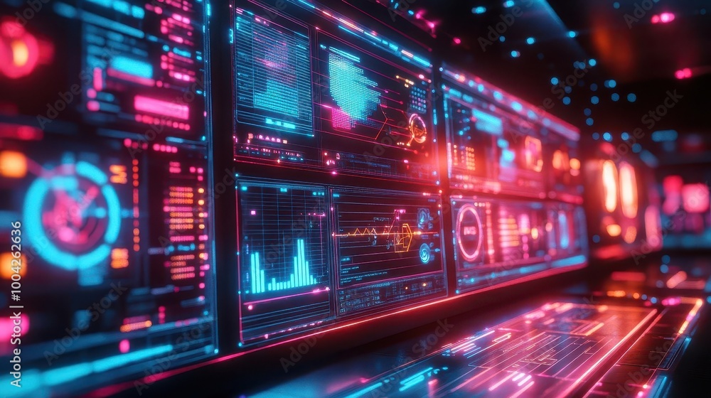 Educational games glowing with neon accents in a futuristic digital classroom Futuristic Neon High Detail Educational games glowing with neon accents in a futuristic digital classroom Futuristic Neon High Detail