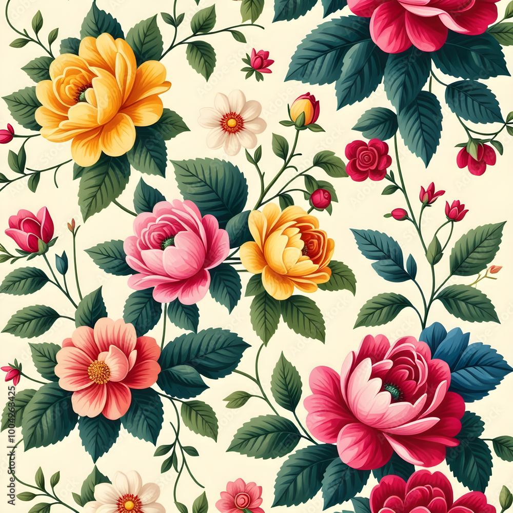 seamless pattern with roses
seamless pattern with roses