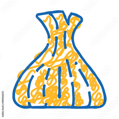 khinkali traditional food doodle icon sketch vector. khinkali traditional food sign. isolated symbol illustration