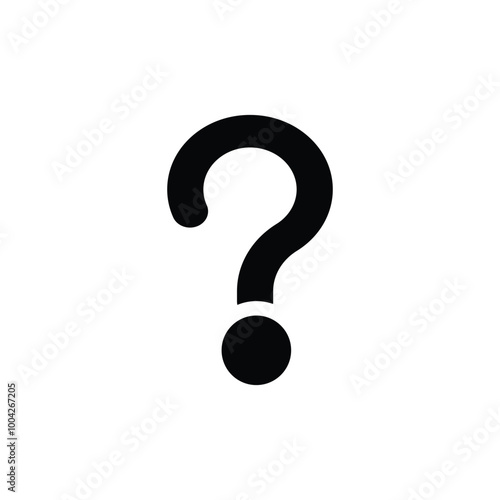 Question symbol icon logo design template isolated illustration