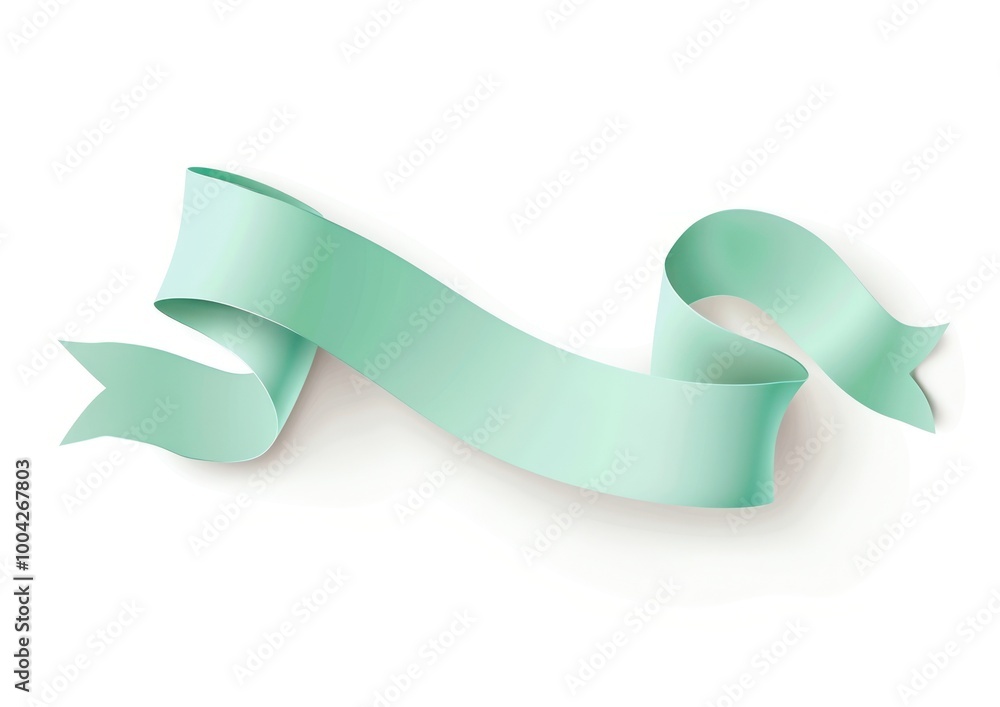 Light green gradient vector Ribbon symbol paper smoke pipe. Light green gradient vector Ribbon symbol paper smoke pipe.