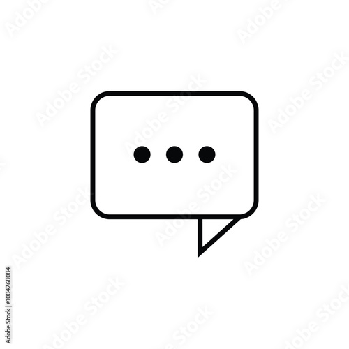 Chat icon logo design template isolated illustration