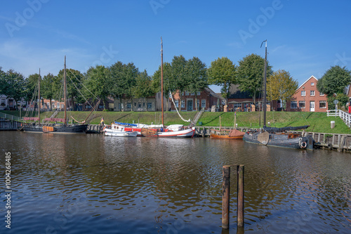 Museum Harbor in Carolinensiel,Wittmund District,East Frisia,lower Saxony,Germany photo