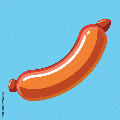 vector illustration of sausage