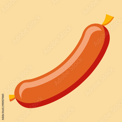 vector illustration of sausage