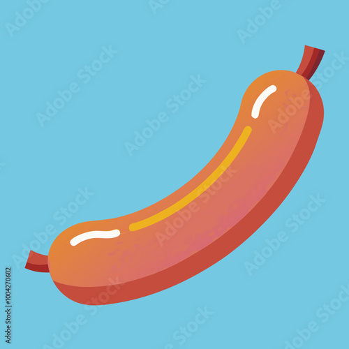 vector illustration of sausage