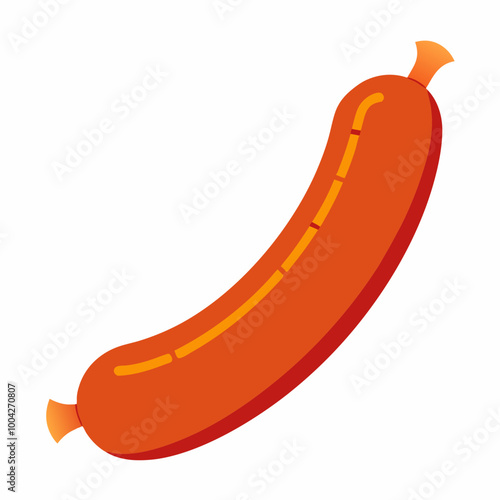 vector illustration of sausage