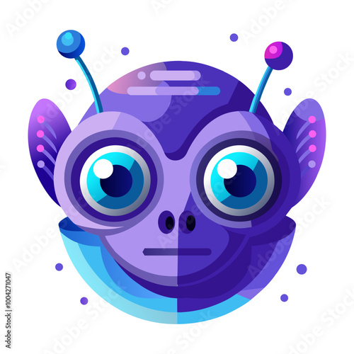 Astrobiologist icon in flat style 