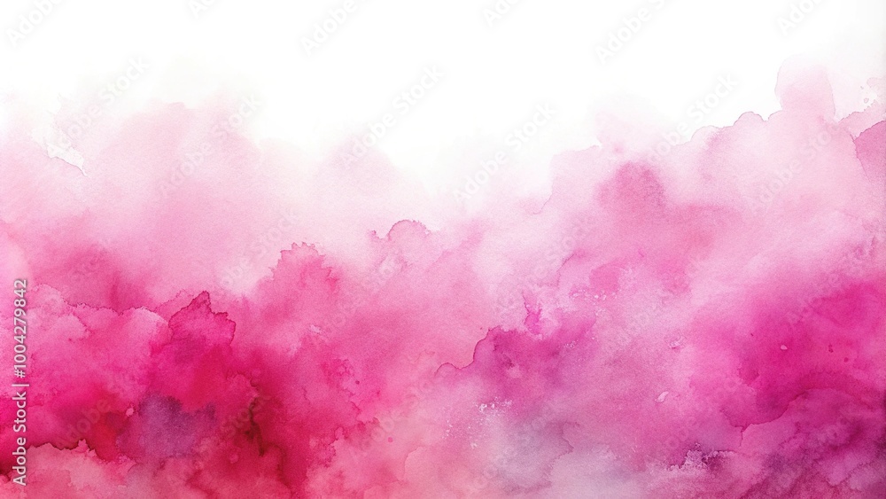 Fototapeta premium Pink abstract watercolor background with smudged texture, perfect for design projects