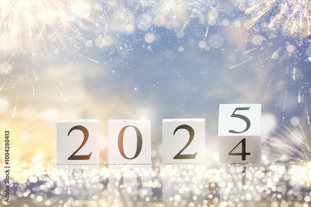 2025 Happy new year fireworks 2025 Happy new year fireworks