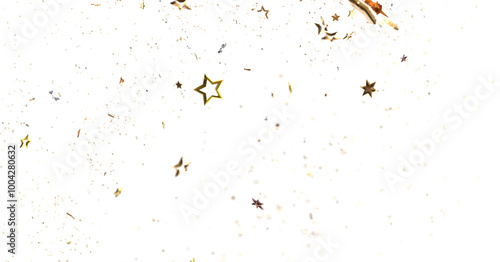 Stars - Festive christmas card. Isolated illustration white background. -