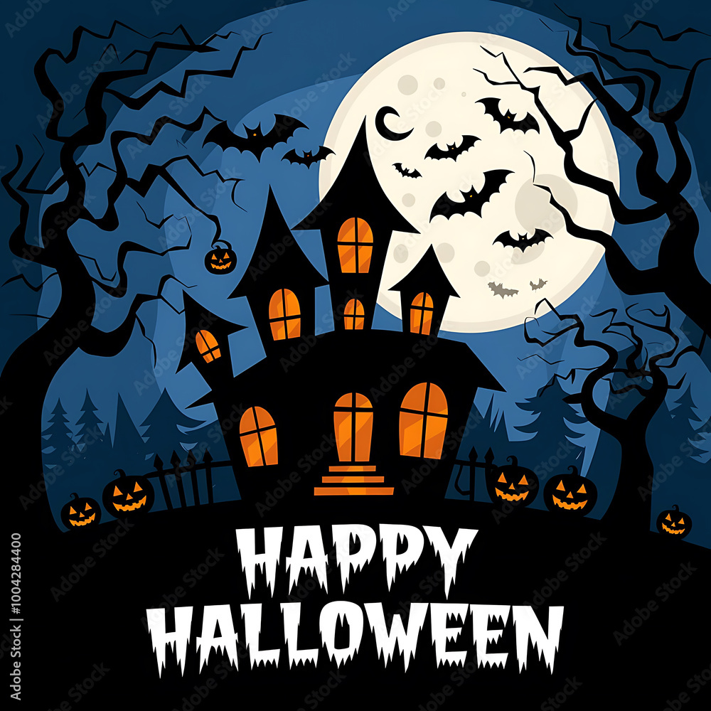 Free Vector Happy Halloween Celebration. Free Vector Happy Halloween Celebration.