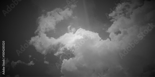 Black cloud and thunderstorm before rainy, Dramatic black clouds and dark sky.