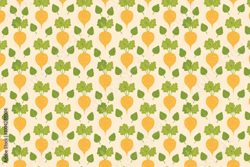 Seamless pattern with Beetroots vector art