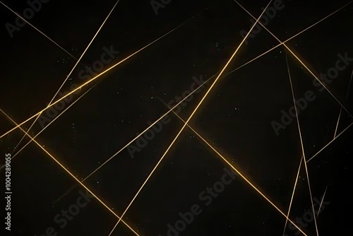 Wallpaper Mural Black Grunge Texture Background with Shiny Golden Lines for Luxury Design Torontodigital.ca