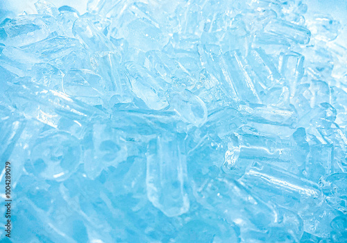 Ice cubes background, ice cube texture or background It makes me feel fresh and feel good, In the summer, ice and cold drinks will make us feel relaxed, Made for beverage or refreshment business.
