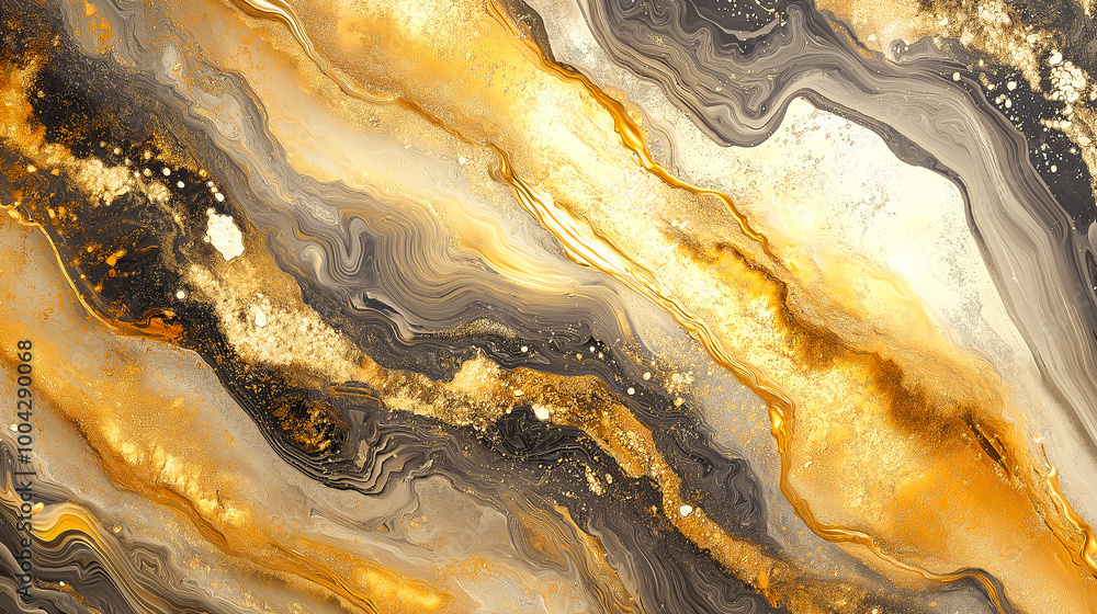 Fototapeta premium Golden Abstract Texture in Luxurious Light