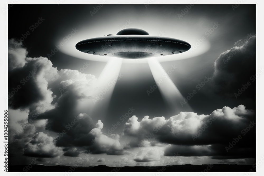 Ufo sky cloud monochrome. Ufo sky cloud monochrome.
