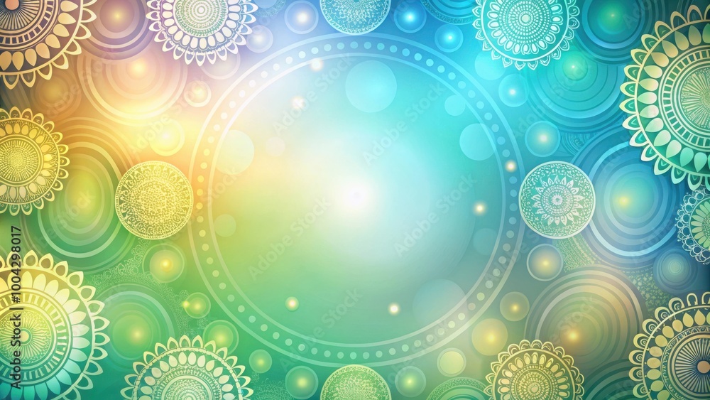 Tranquil Abstract Background with Gradients and Circular Motifs for Design Projects Tranquil Abstract Background with Gradients and Circular Motifs for Design Projects