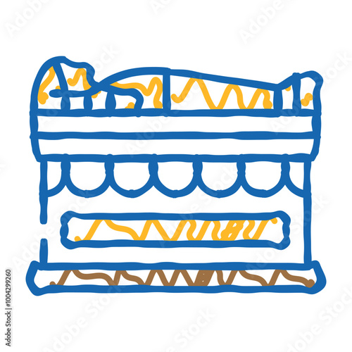 sarcophagus pharaoh doodle icon sketch vector. sarcophagus pharaoh sign. isolated symbol illustration