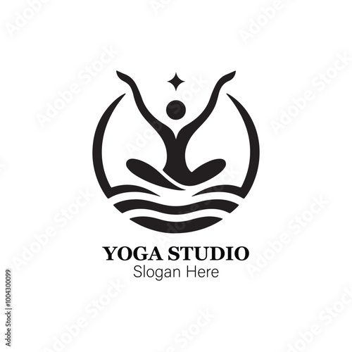 creative yoga logo design