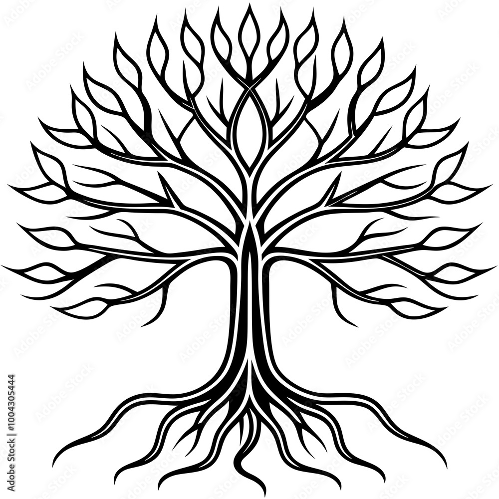 Obraz premium Symmetrical Tree of Connection