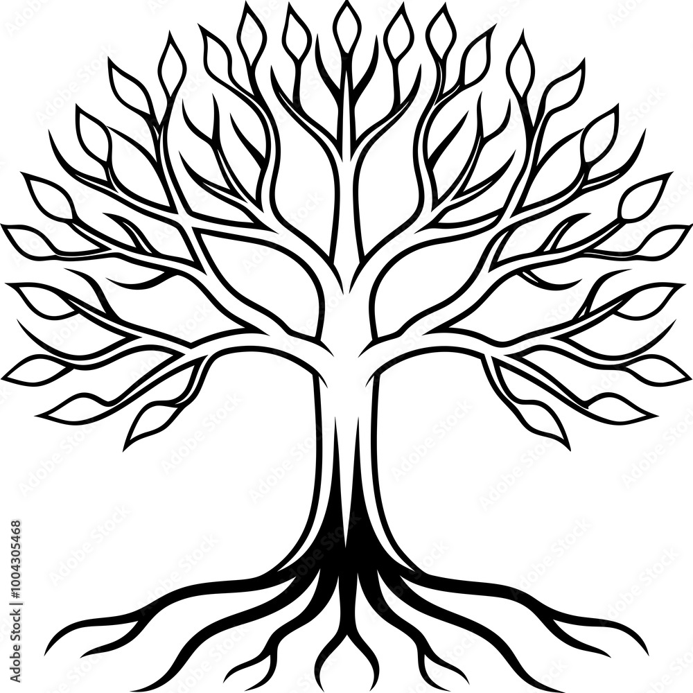 Obraz premium Symmetrical Tree of Connection