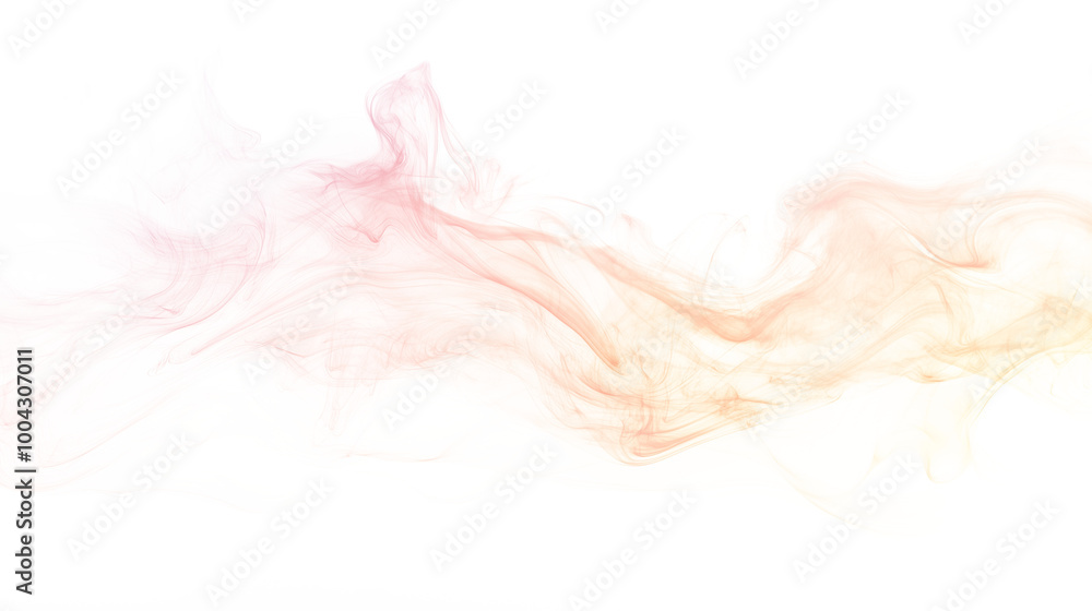 abstract red orange pink smoke wavy lines curling isolated on transparent background abstract red orange pink smoke wavy lines curling isolated on transparent background