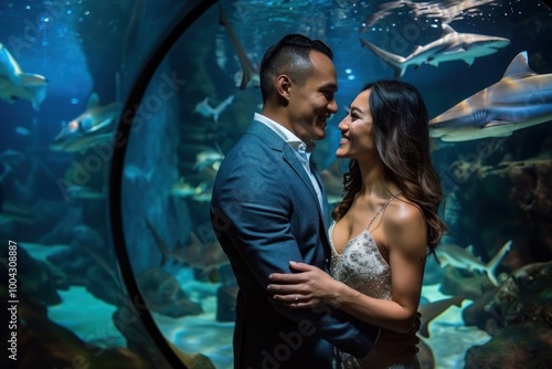 Fish Tank At Aquarium aquarium shark photo.